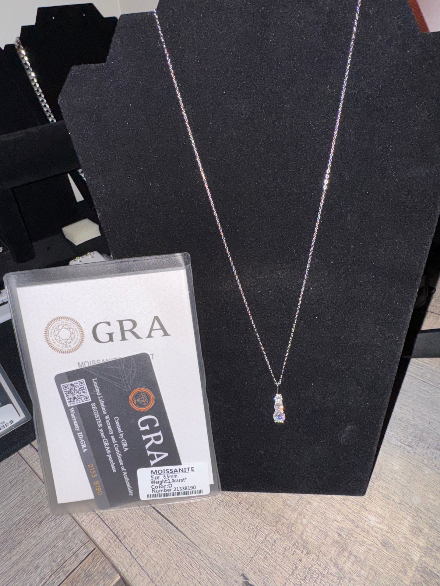 925 Sterling Silver Moissanite Necklace