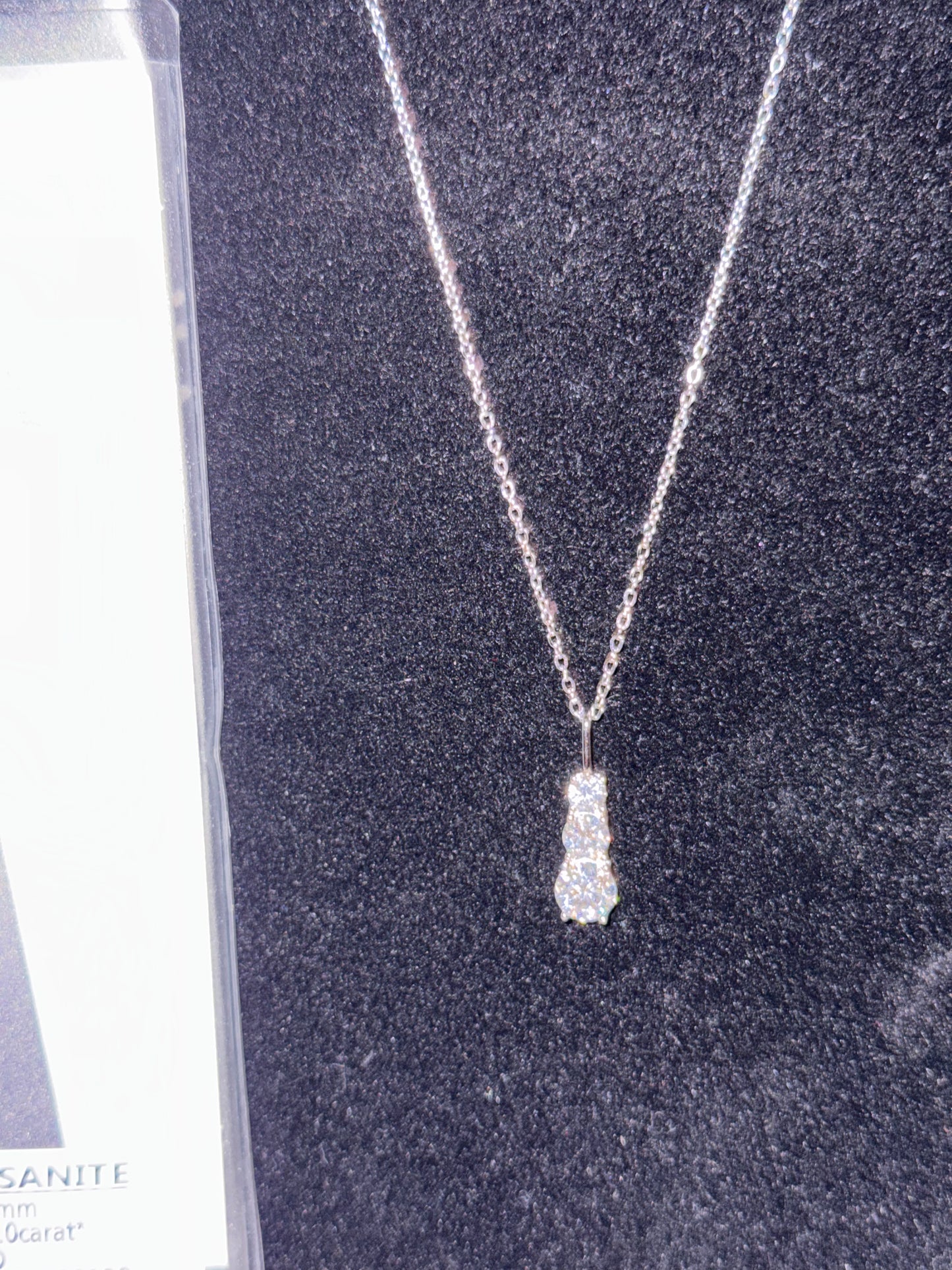 925 Sterling Silver Moissanite Necklace