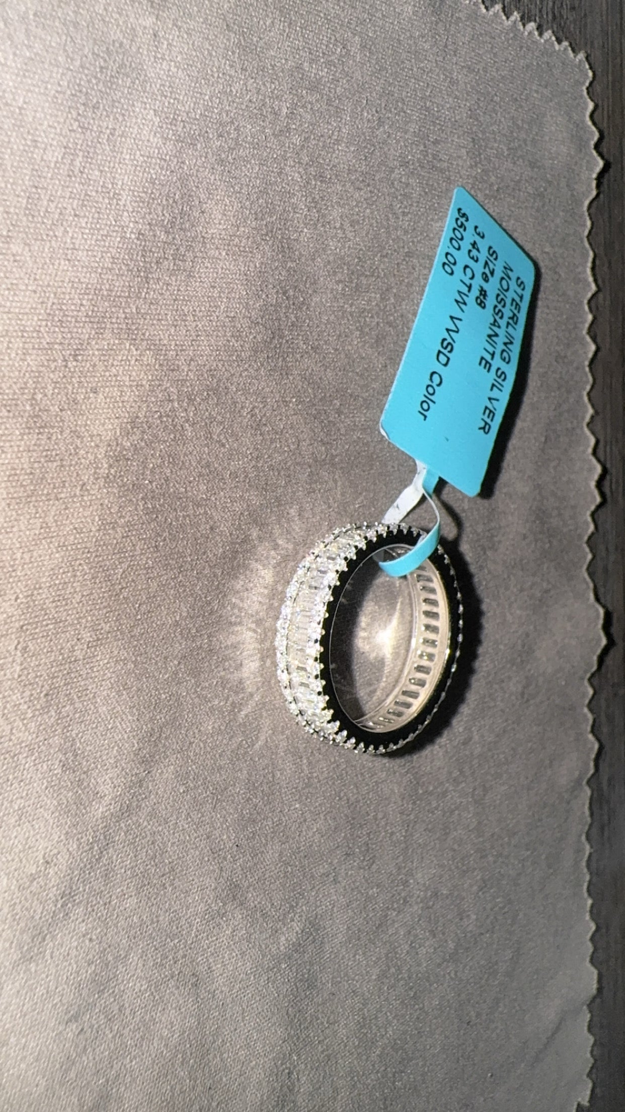 925 Sterling Silver Moissanite Ring